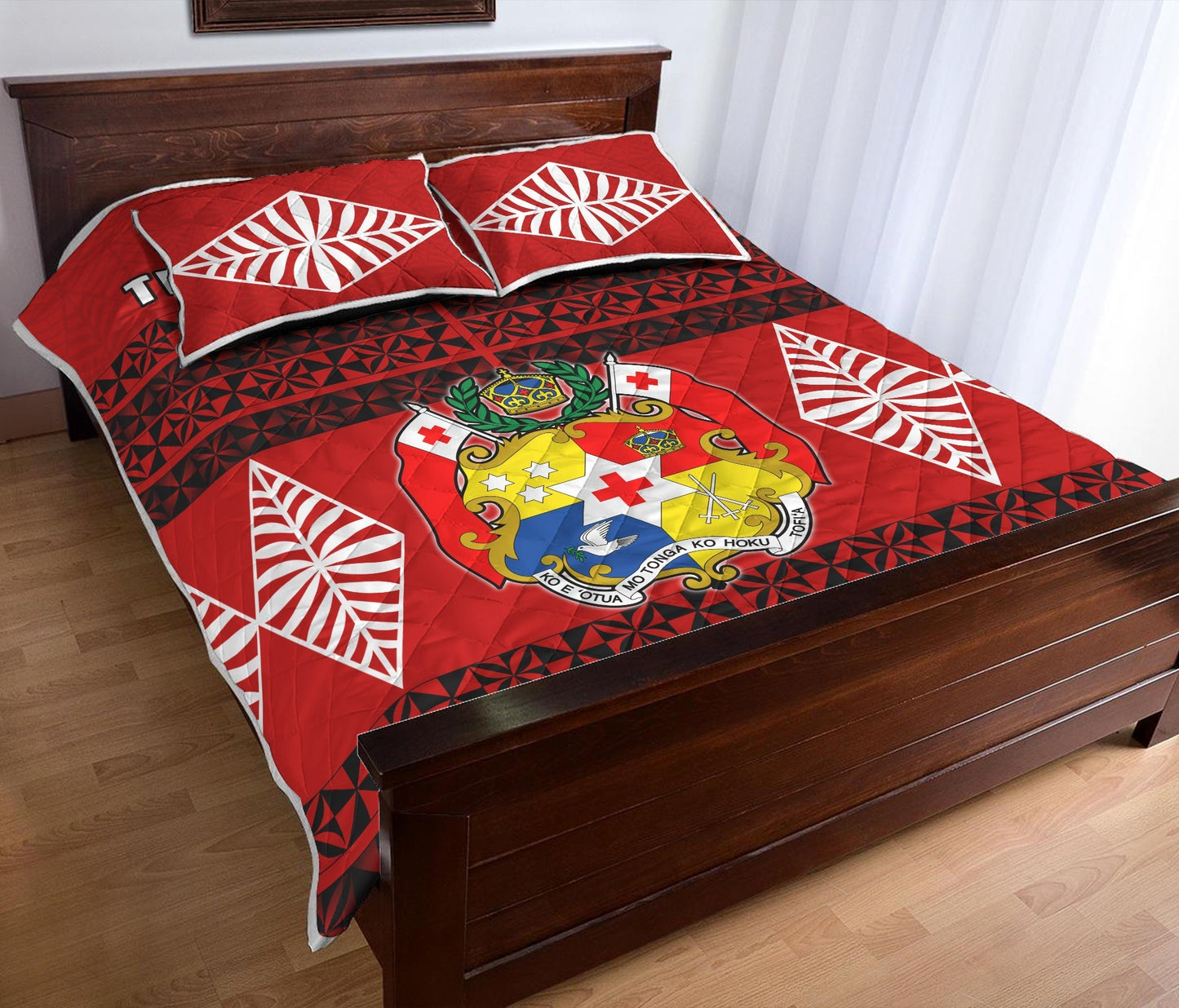 (TIULIPE LEGER JR) Tonga Quilt Bed Set - Tongan Pattern LT13