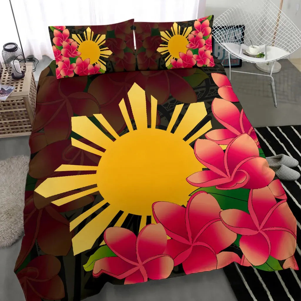 Philippines Sun Plumeria Polynesian Bedding Set RLT6