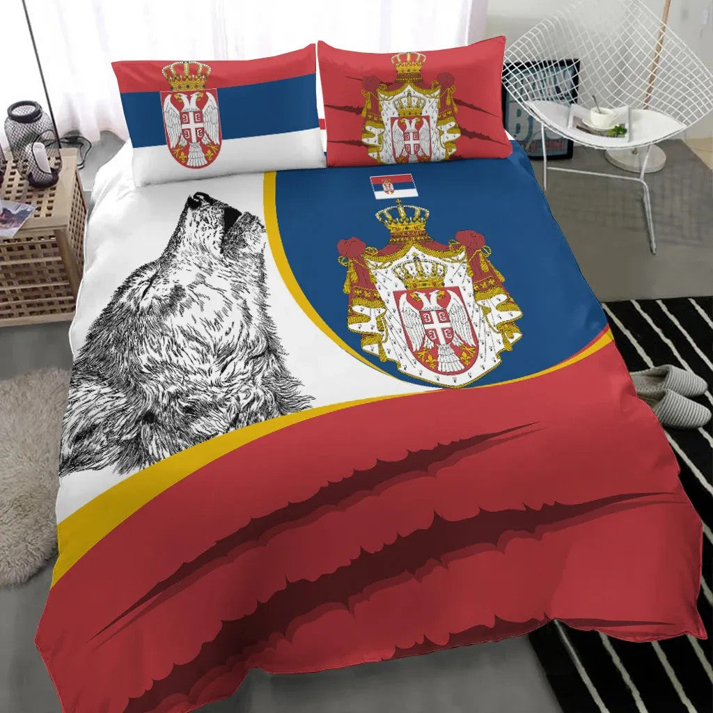 Serbia Bedding Set Flag Of Serbia RLT7