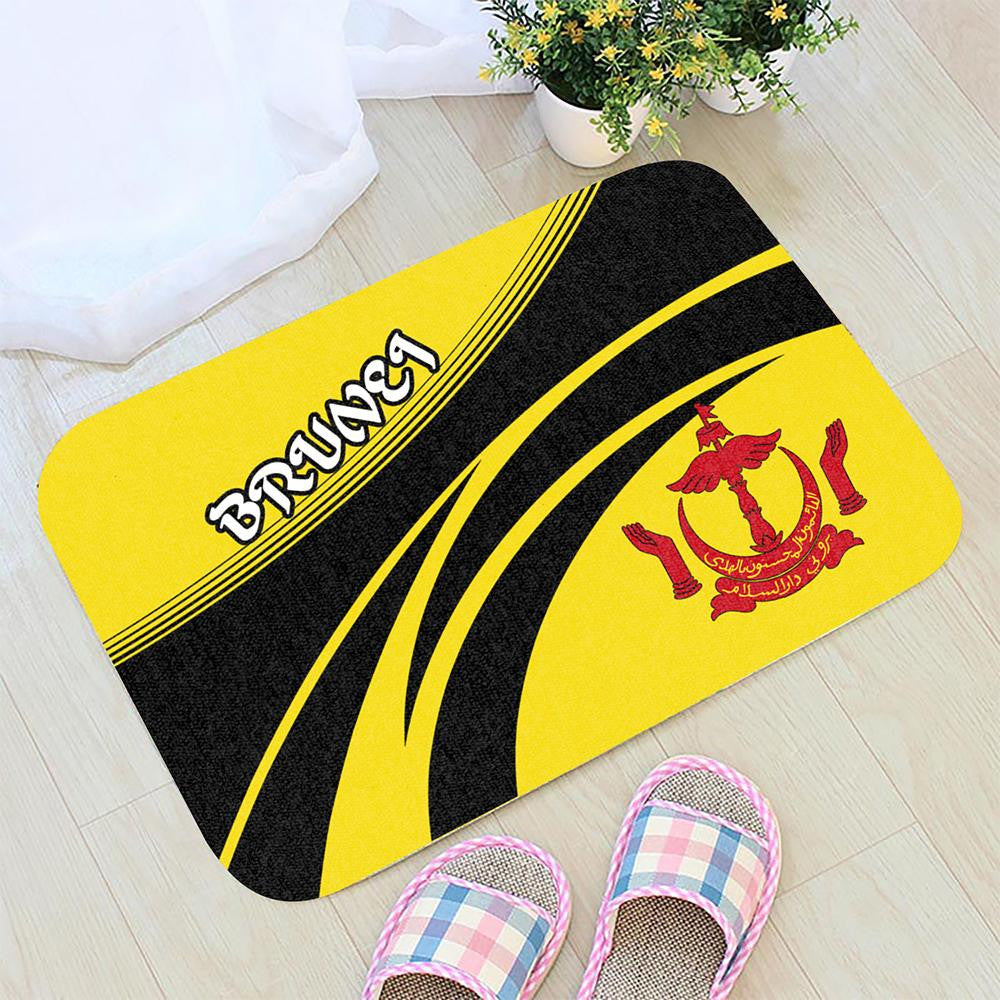 Brunei Coat Of Arms Door Mat Cricket RLT7
