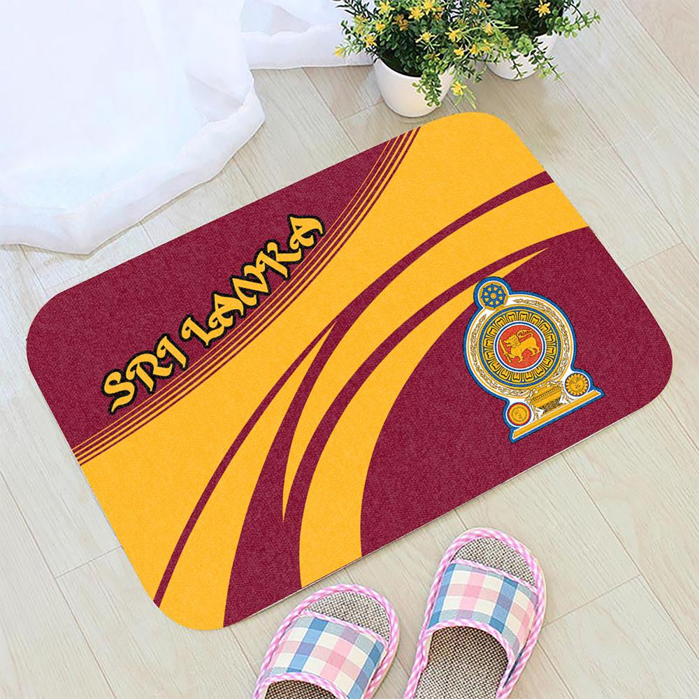 Sri Lanka Coat Of Arms Door Mat Cricket RLT7