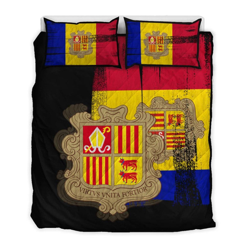 Andorra Flag Quilt Bed Set Flag Style 4 RLT8