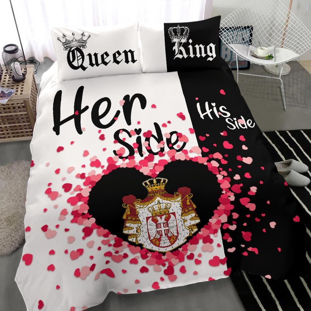 Serbia Bedding Set Couple King/Queen Her Side/His Side RLT7