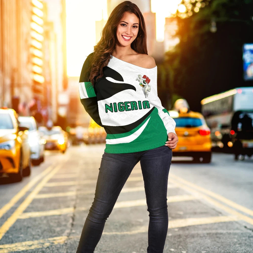 Nigeria Off Shoulder Sweater Proud Version RLT8