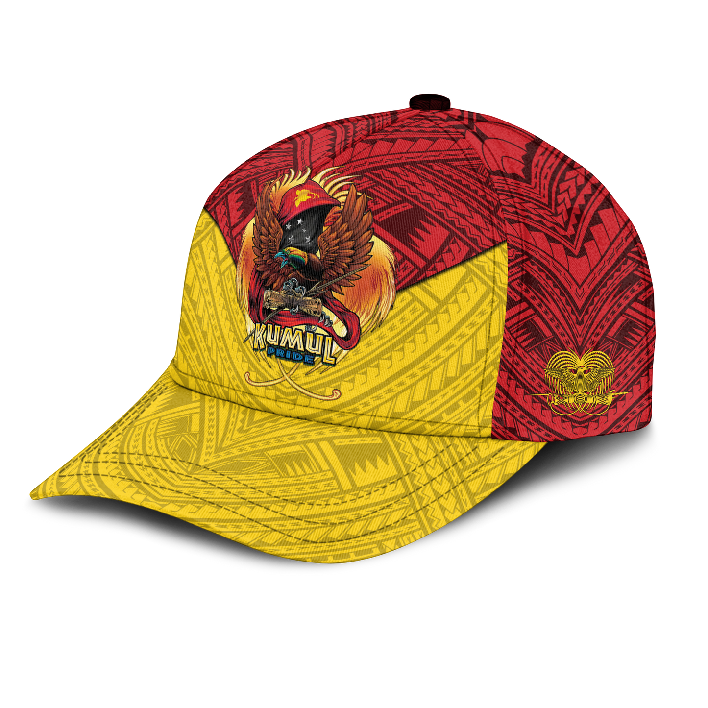 Custom Personalised Papua New Guinea Rugby Kumul Pride Cap LT2