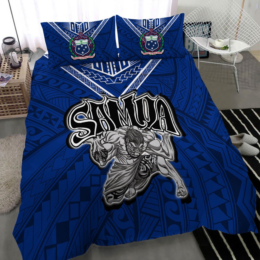 Samoa Bedding Set Samoan Warrior Pride LT12