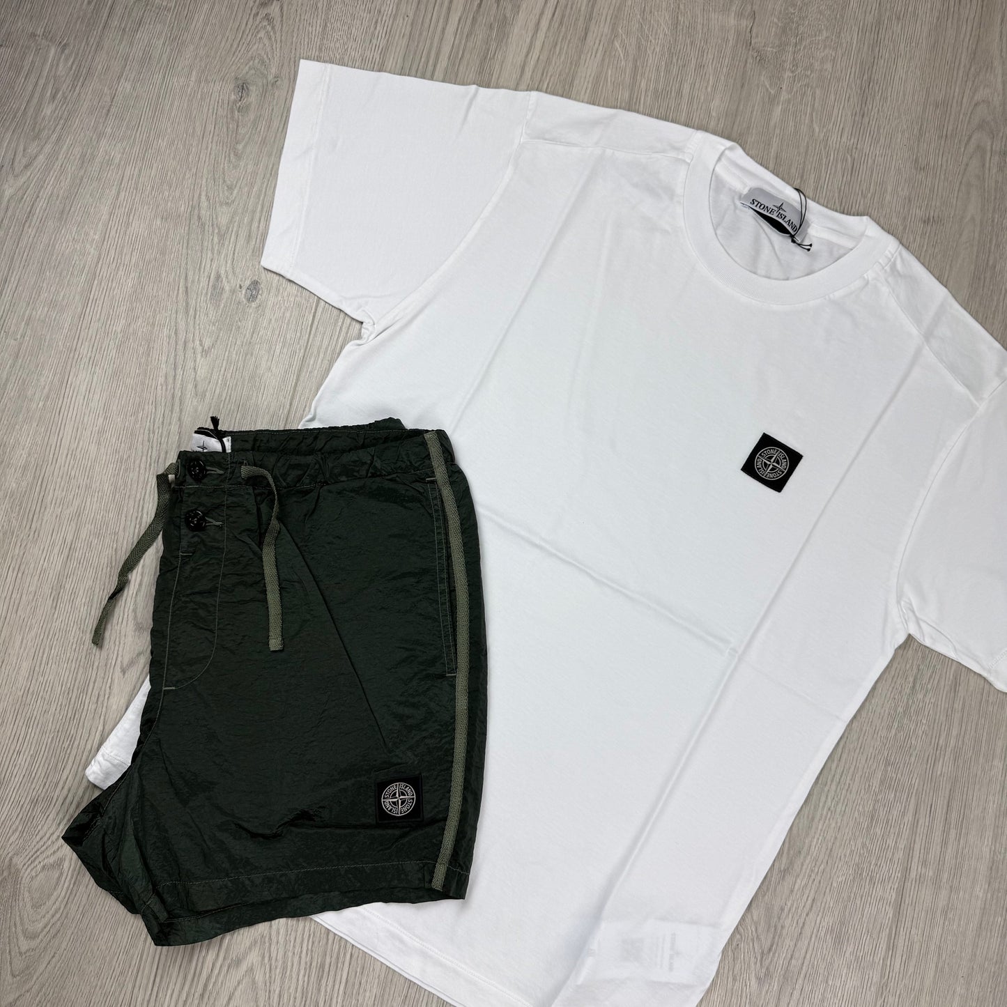 Stone Island Holiday Set - White/Juniper