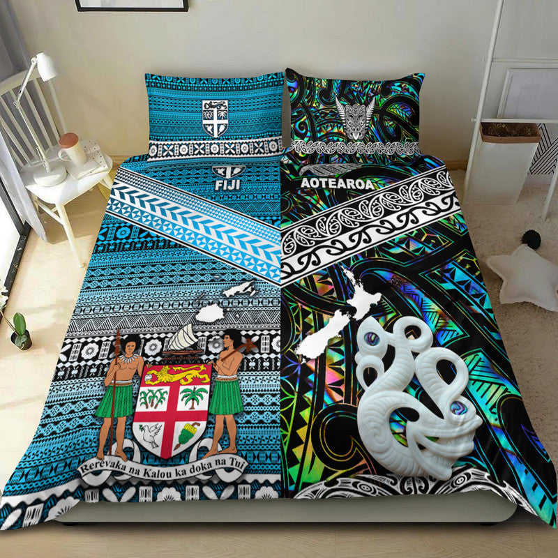 New Zealand and Fiji Bedding Set Together Paua Shell LT8