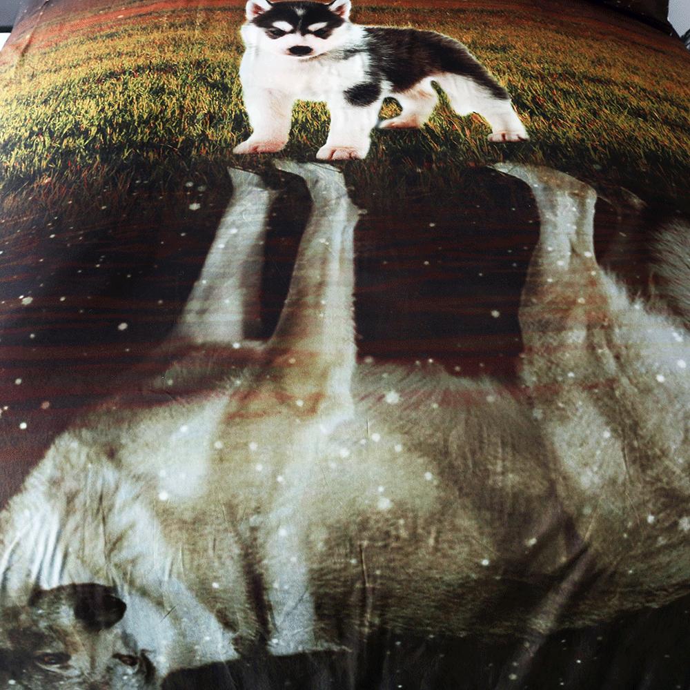 Puppy Husky on Grassland Native American Bedding Set LT10