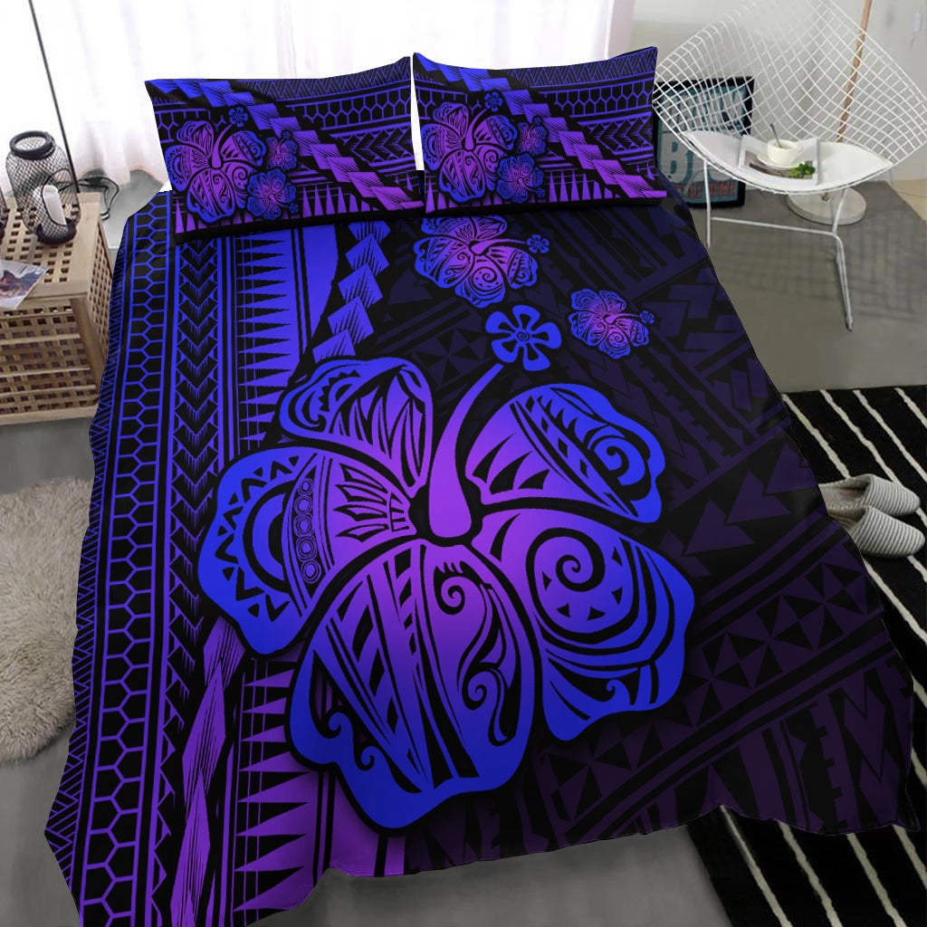 Polynesian Hibiscus Bedding Set Hawaiian Style No.3 LT6