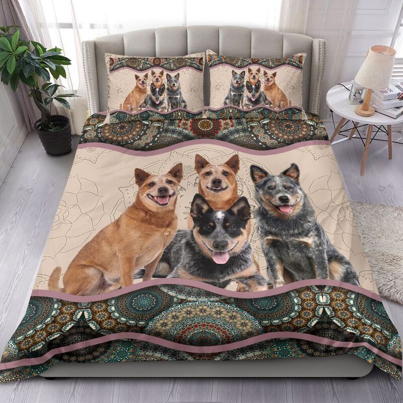Australian Cattle Dog Band Happiness Style Bedding Set