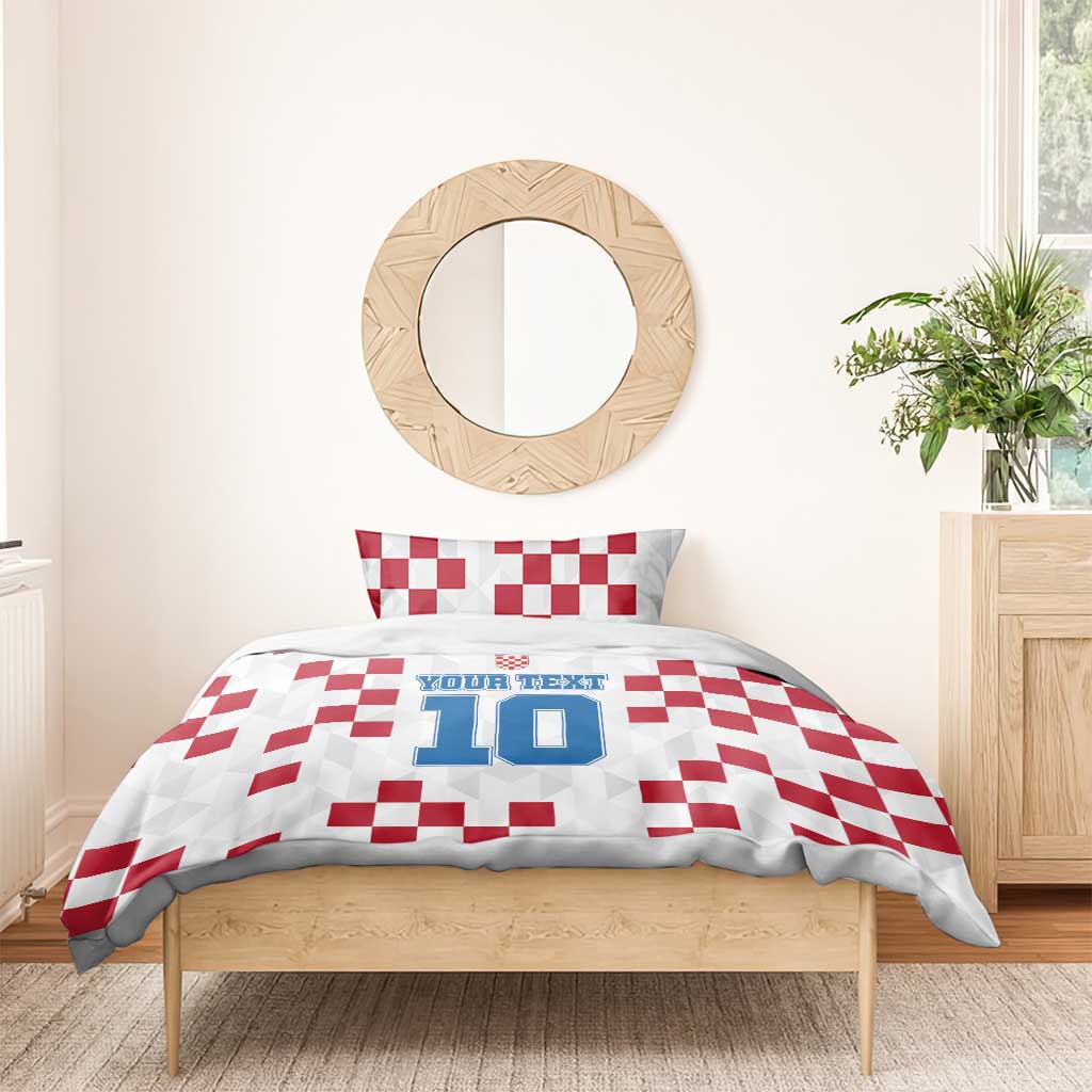 Custom Croatia Football 2024 Go Champion Bedding Set LT03