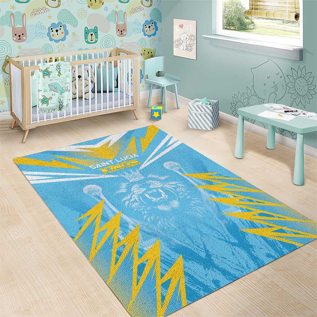 Kings Saint Lucia Cricket Area Rug Rise To Victory LT05