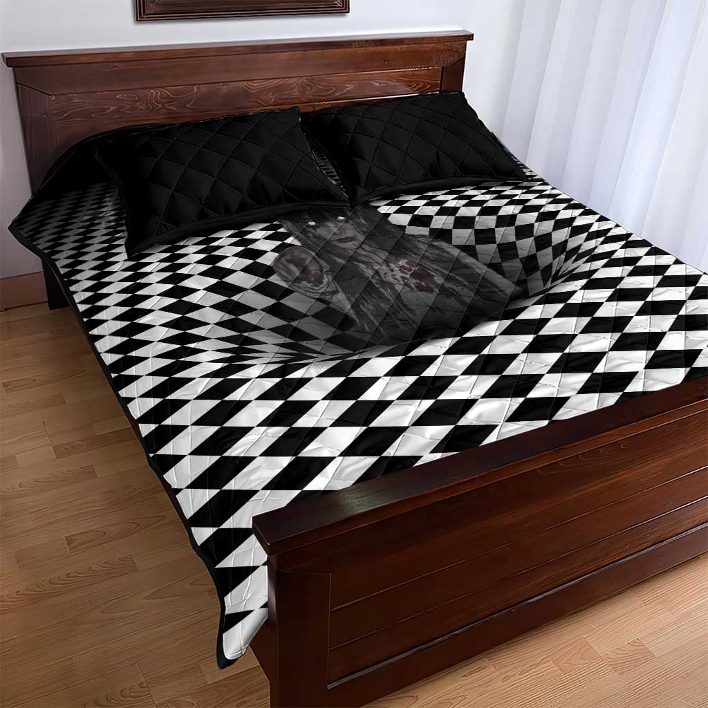 3D Illusion Horror Halloween Quilt Bed Set Scary Ghost LT05