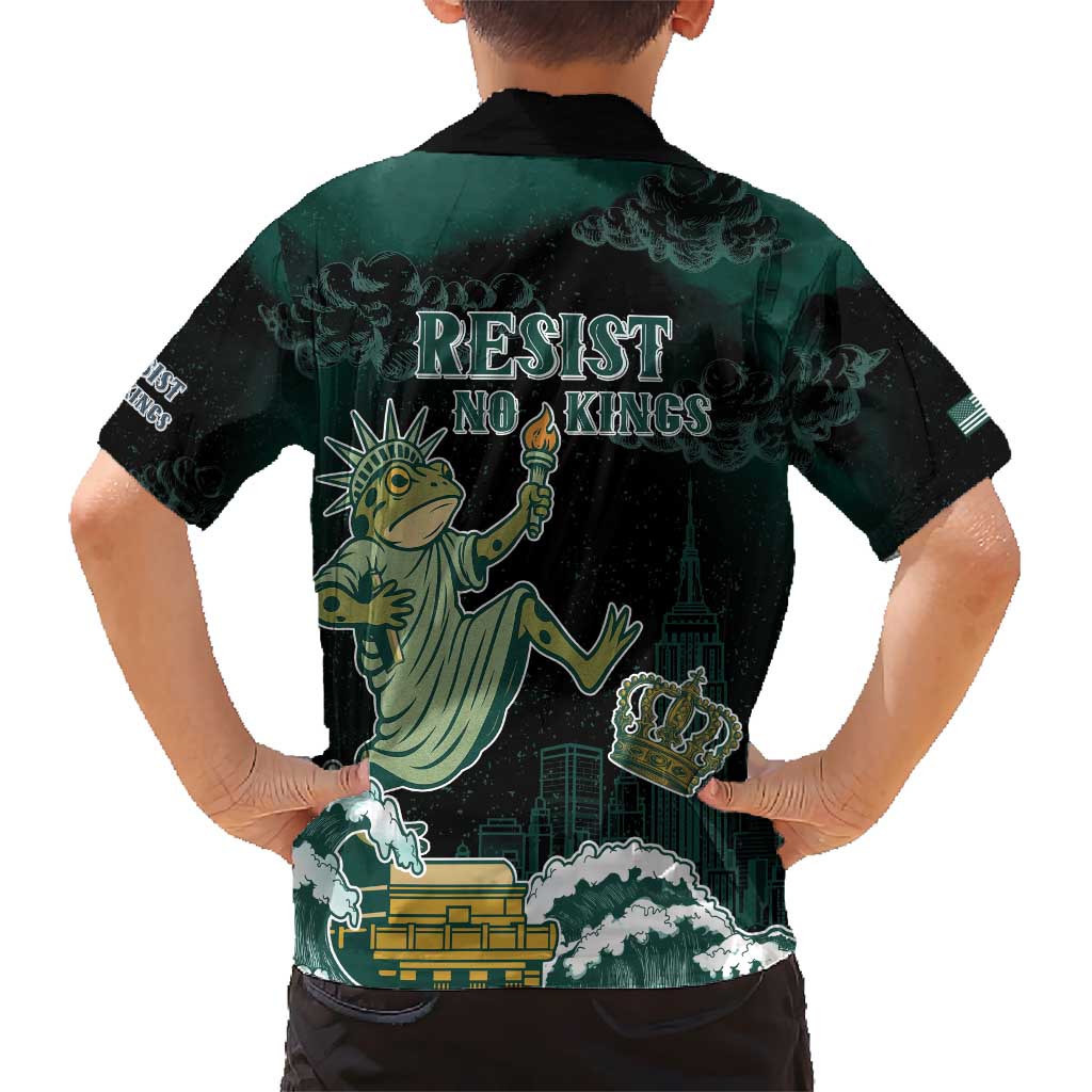 Frogs Against Fascism Hawaiian Shirt No Kings Funny Portland Frog Protest LT05