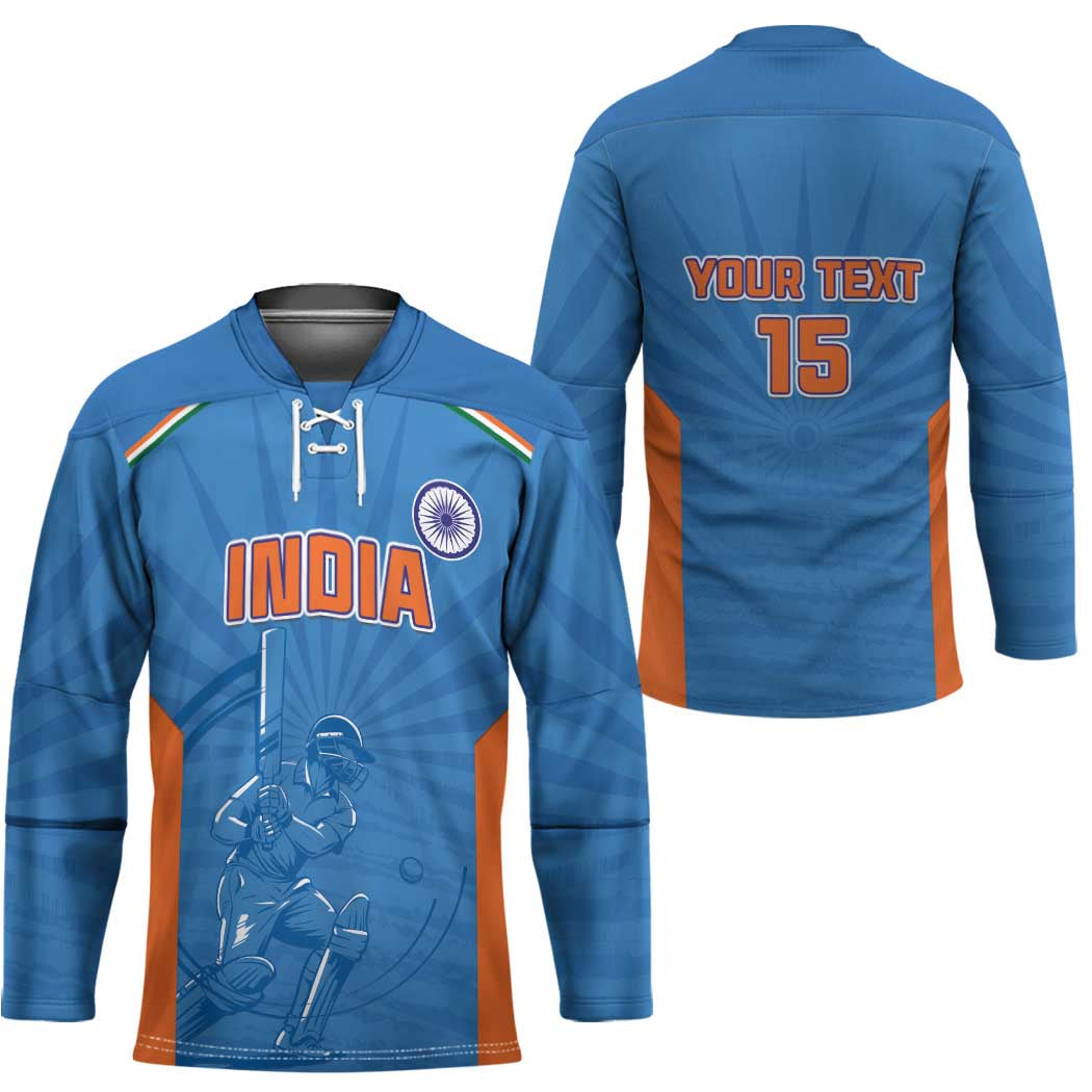 Custom India Cricket Hockey Jersey Go Champions LT15