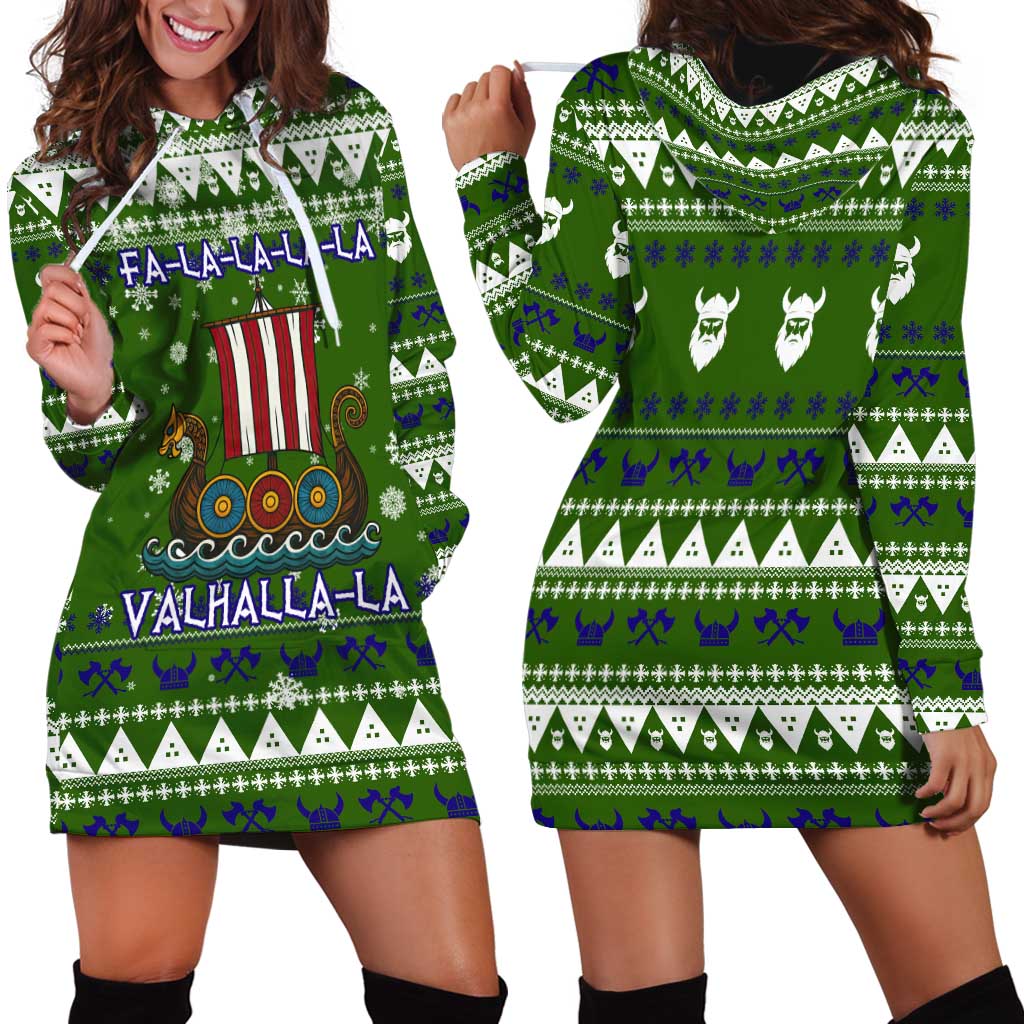 Amazing Viking Christmas Hoodie Dress Xmas Holiday Patterns TS04