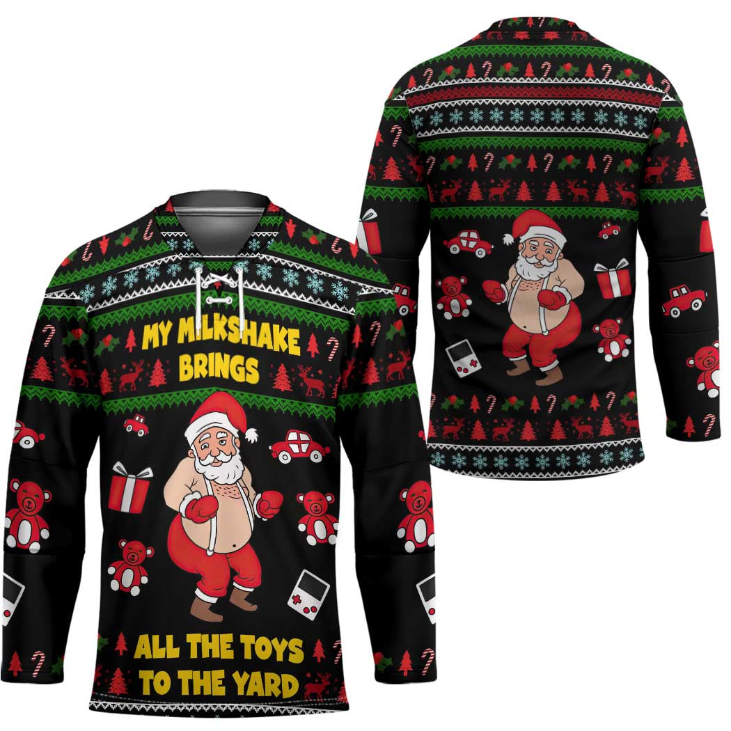 My Milkshake Bring Christmas Design Hockey Jersey Xmas Holiday Patterns TS04