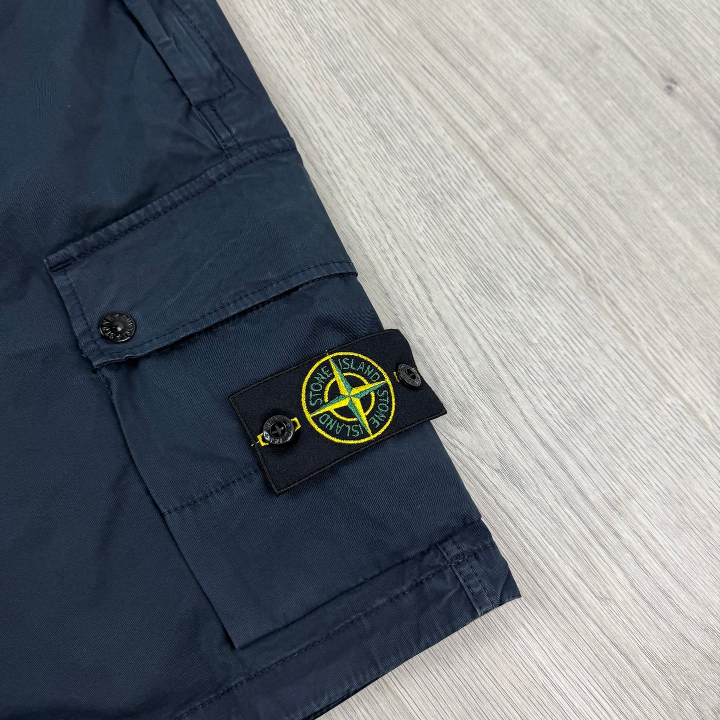 Stone Island Supima Cargo Shorts - Navy
