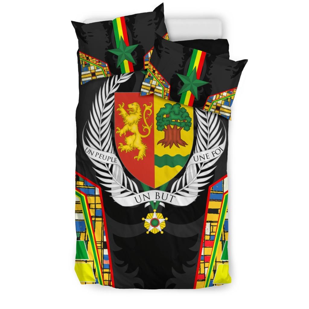 Senegal Bedding Set Senegal Flag Color and Coat Of Arm RLT6