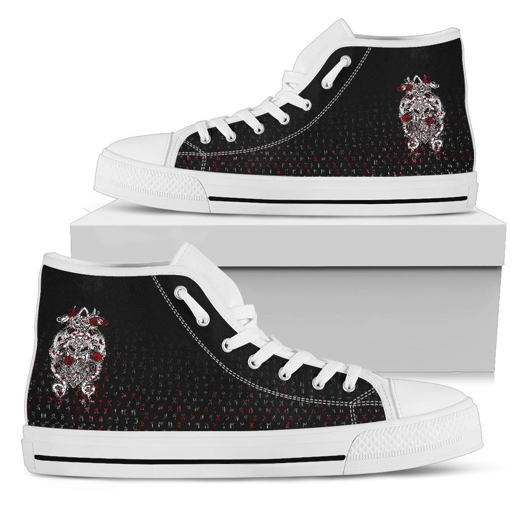 Viking Tyr Tattoo Blood High Top Shoes RLT12