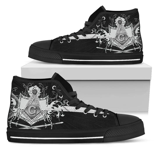 Wonder Print Shop Footwear - Freemasonry High Top 4 Shoes LT10