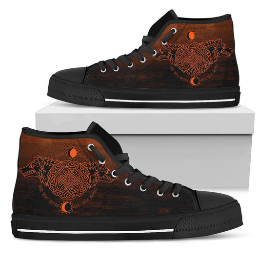 Viking High Top Shoes, Skoll and Hati Orange RLT12