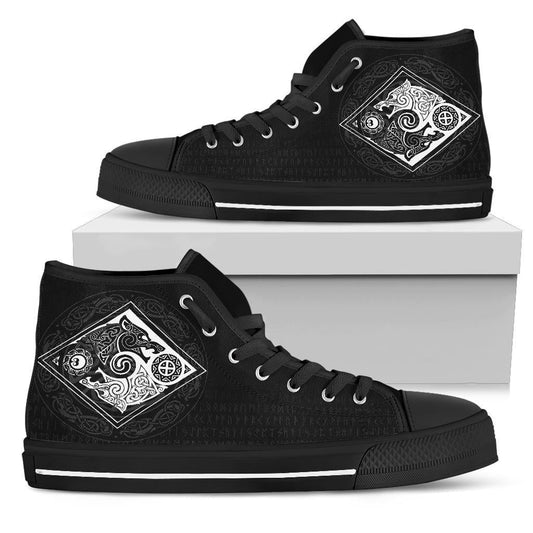 Vikings High Top Shoes The Wolves, Skoll and Hati RLT12