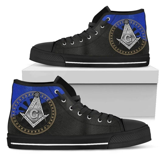 Wonder Print Shop Footwear - Freemasonry High Top 8 Shoes LT10