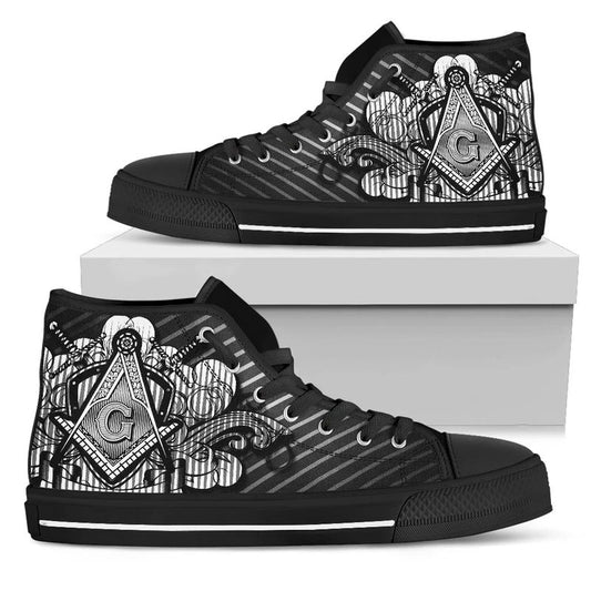 Wonder Print Shop Footwear - Freemasonry 1 High Top Shoes LT10