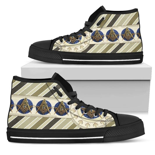 Wonder Print Shop Footwear - Freemasonry High Top 7 Shoes LT10