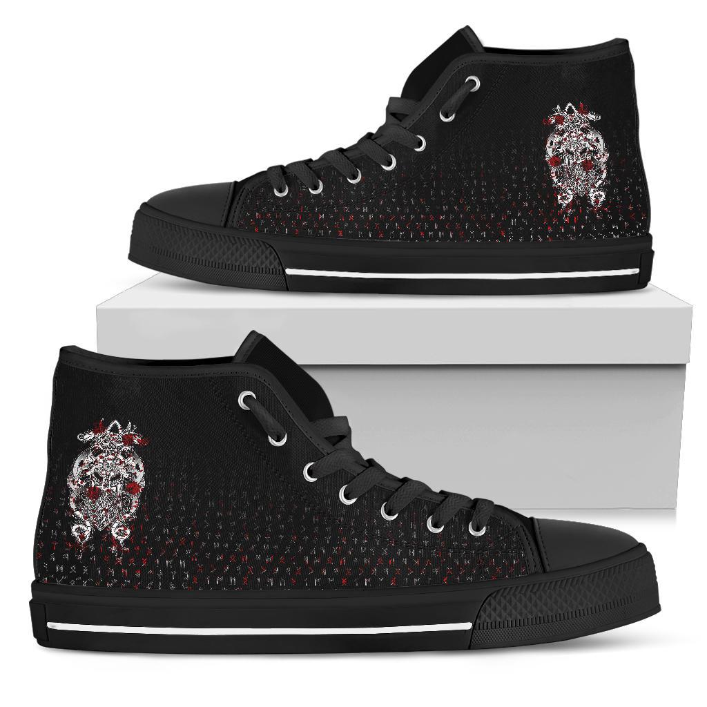 Viking Tyr Tattoo Blood High Top Shoes RLT12