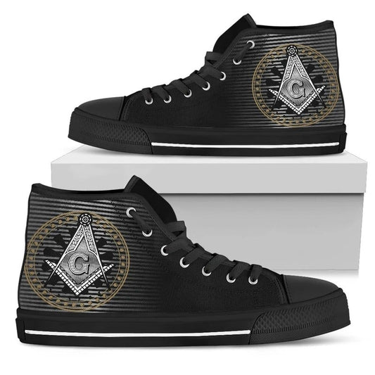 Wonder Print Shop Footwear - Freemasonry High Top 6 Shoes LT10