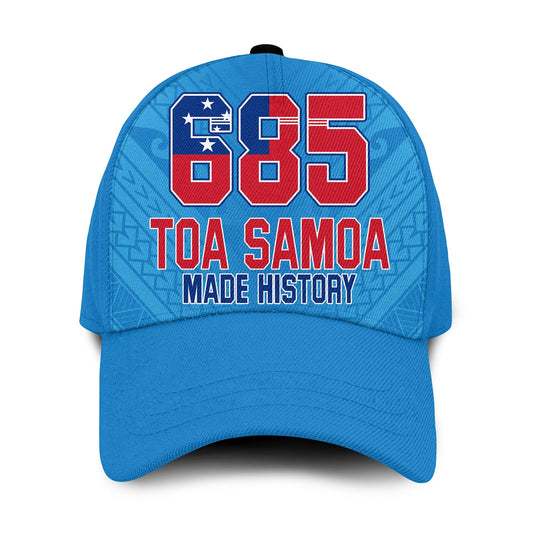 Toa Samoa Rugby Classic Cap Proud 685 Made History Blue Ver.02 LT13