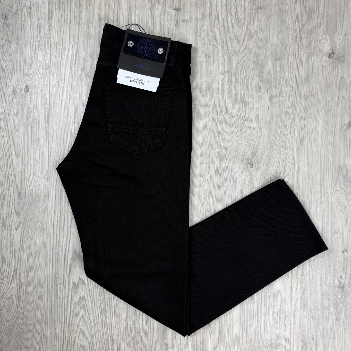 Stone Island Straight Denim Jeans - Black