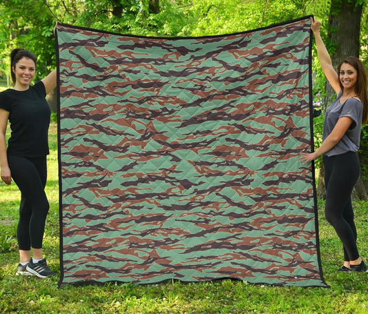 Army Guyana Tiger Stripe Camouflage Seamless Premium Quilt RLT8