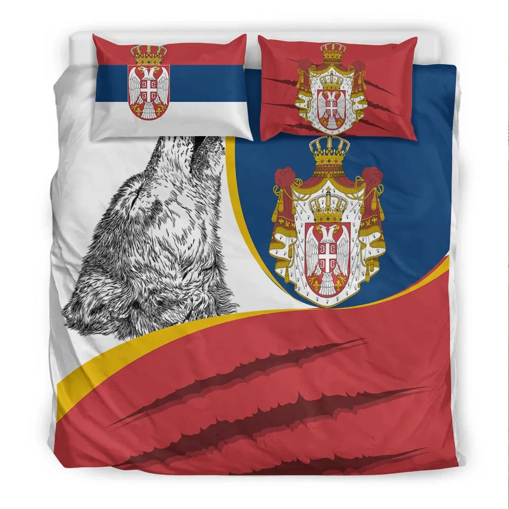 Serbia Bedding Set Flag Of Serbia RLT7