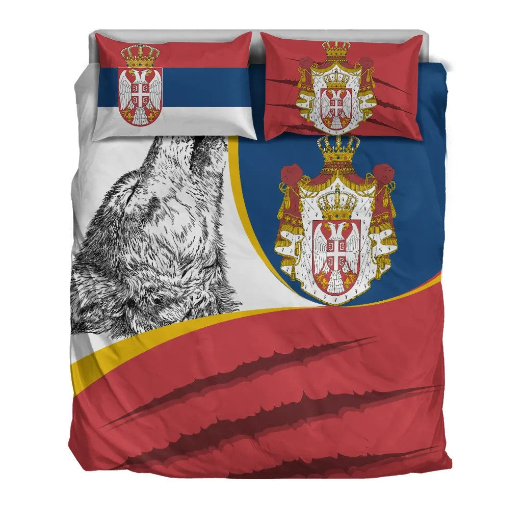 Serbia Bedding Set Flag Of Serbia RLT7