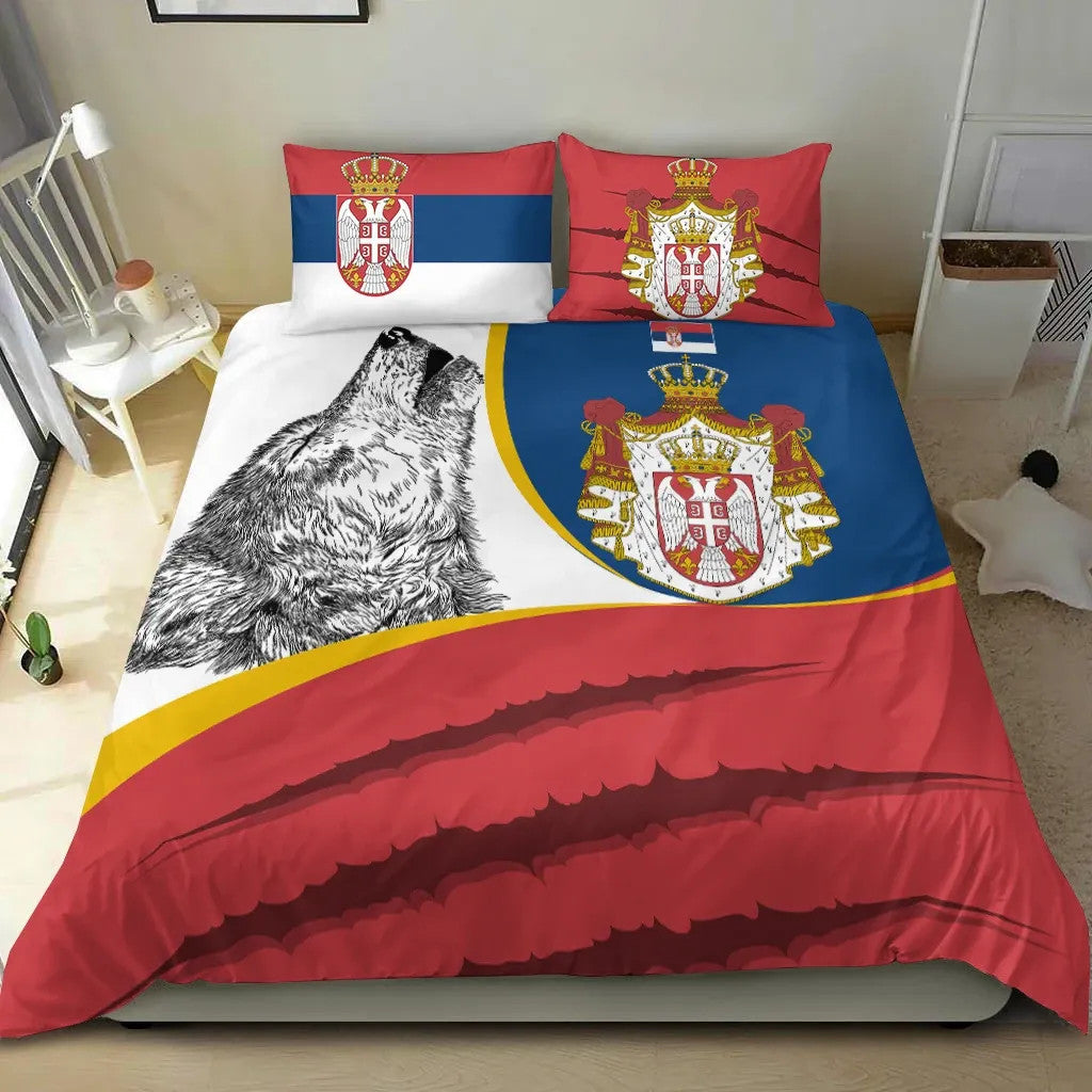 Serbia Bedding Set Flag Of Serbia RLT7