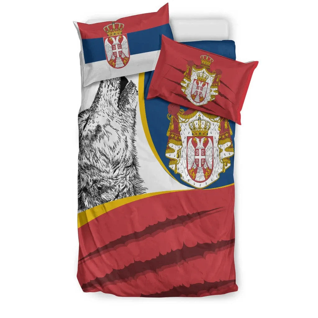 Serbia Bedding Set Flag Of Serbia RLT7
