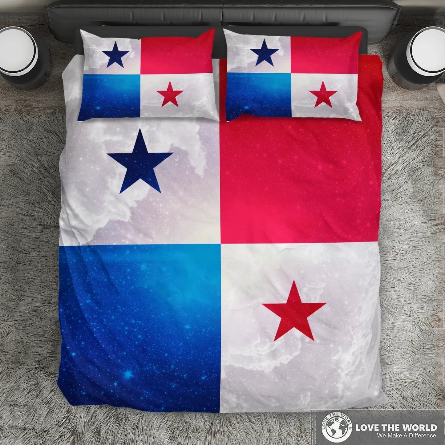 Panama Bedding Set Galaxy Style Panama Flag RLT13