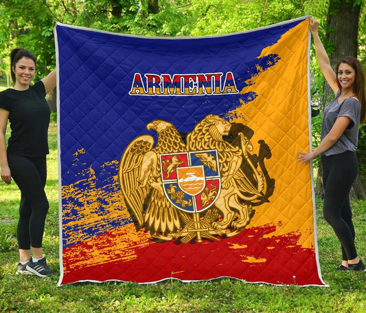 Armenia Premium Quilt - Armenia Blue RLT8