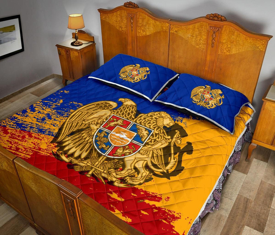 Armenia Quilt Bed Set - Armenia Blue RLT8