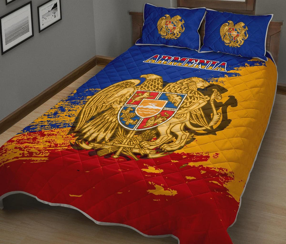 Armenia Quilt Bed Set - Armenia Blue RLT8