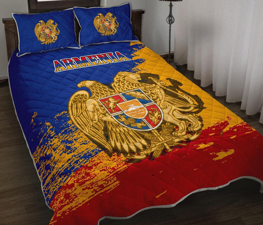 Armenia Quilt Bed Set - Armenia Blue RLT8
