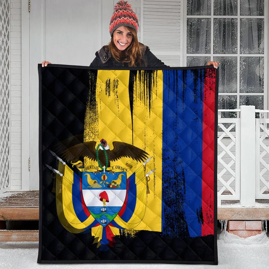 Colombia Flag Premium Quilt Flag Style RLT7