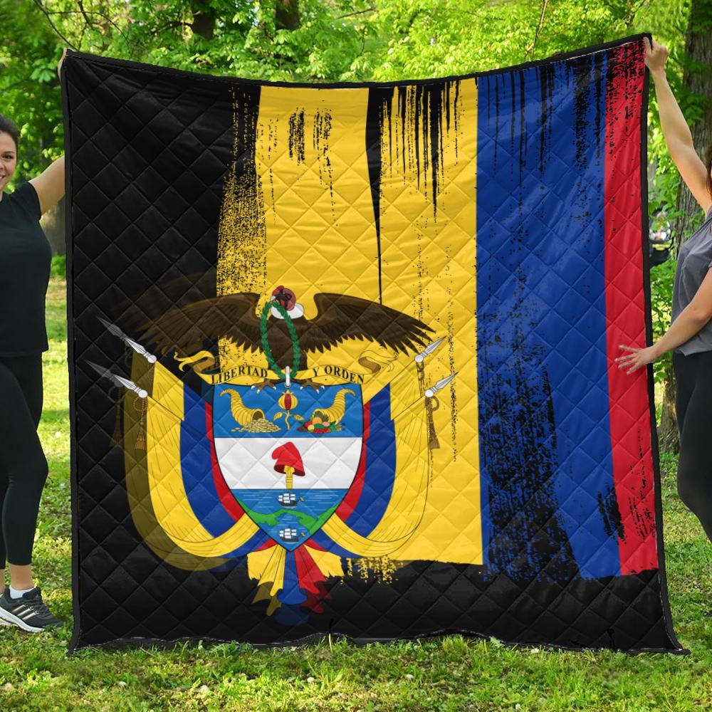Colombia Flag Premium Quilt Flag Style RLT7