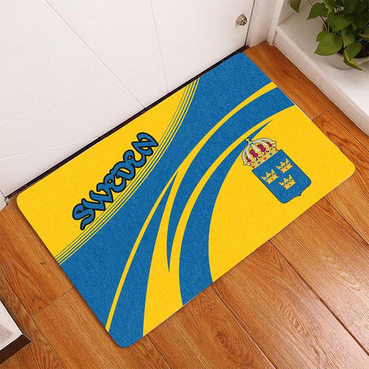 Sweden Coat Of Arms Door Mat Cricket RLT7