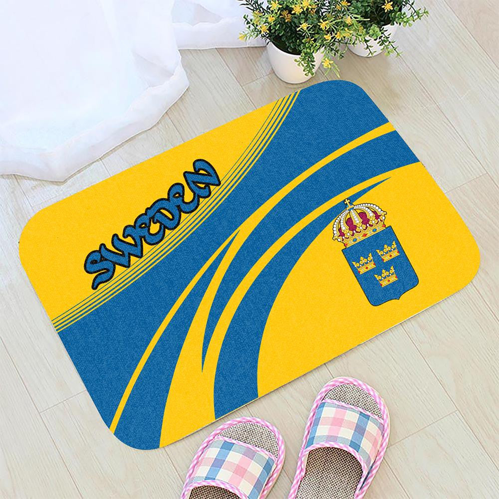 Sweden Coat Of Arms Door Mat Cricket RLT7