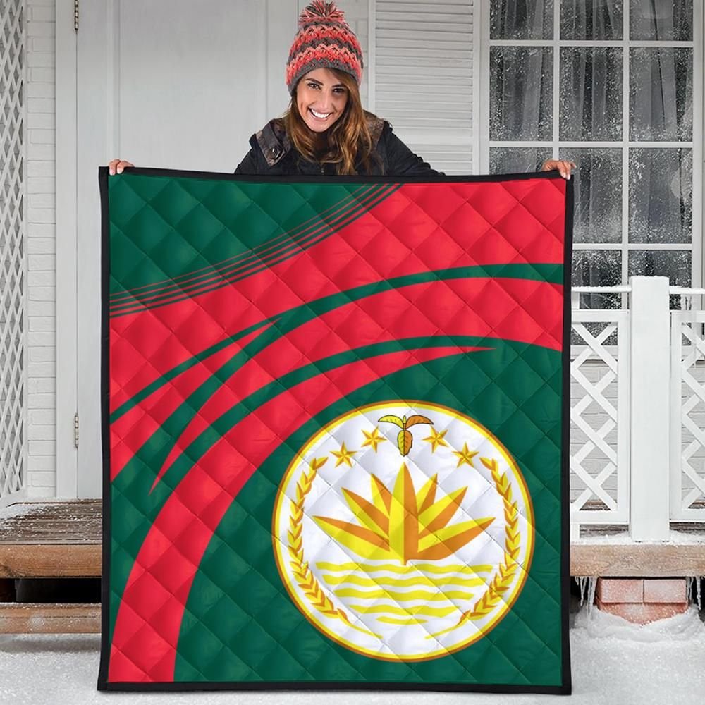 Bangladesh Coat Of Arms Premium Quilt Cricket RLT6